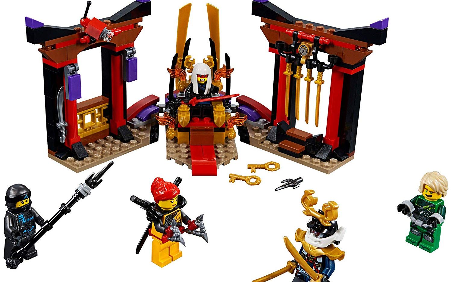 乐高lego70651幻影忍者王座密室大决战拼搭搬砖视频