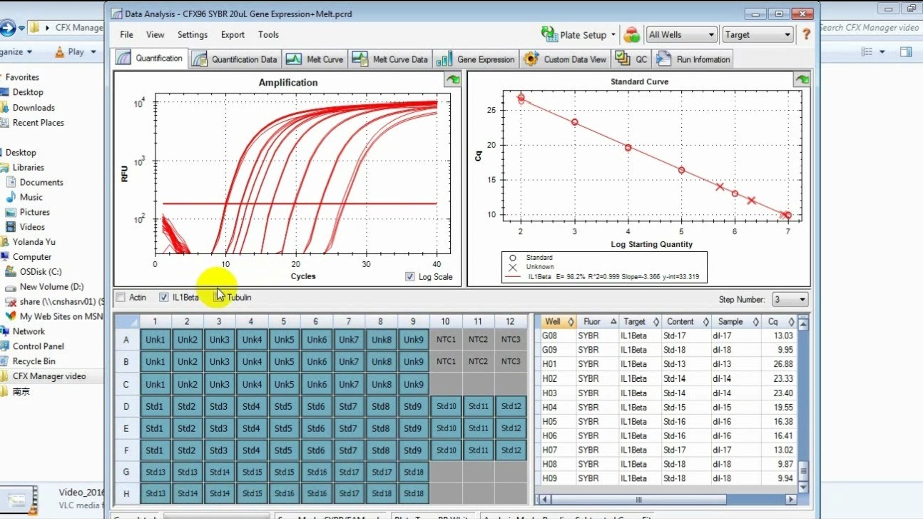 CFX96 Real-Time PCR Operation Protocol