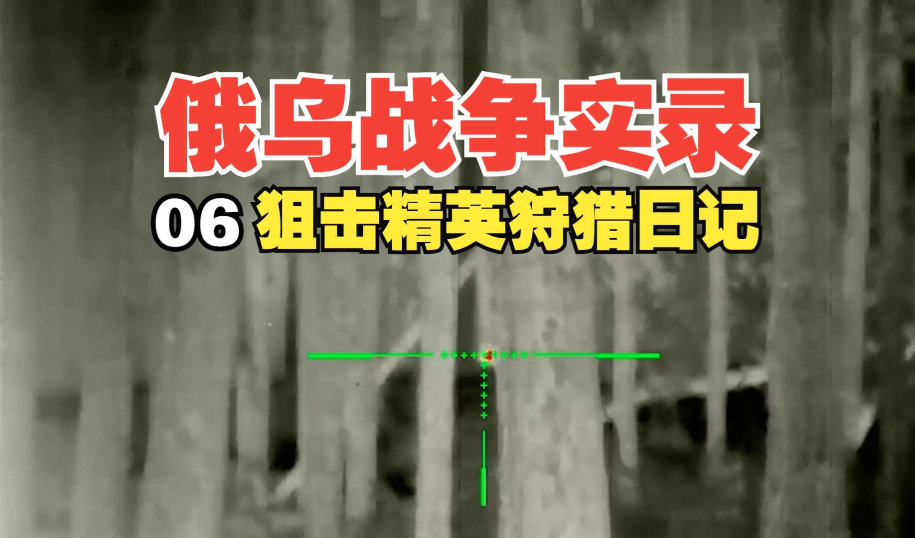 [图]2024年最新-俄乌战争真实录像06-俄军战斗实录，狙击大队群狼战术，狙击手夺命瞬间，沉浸式体验暗杀！【中文字幕】