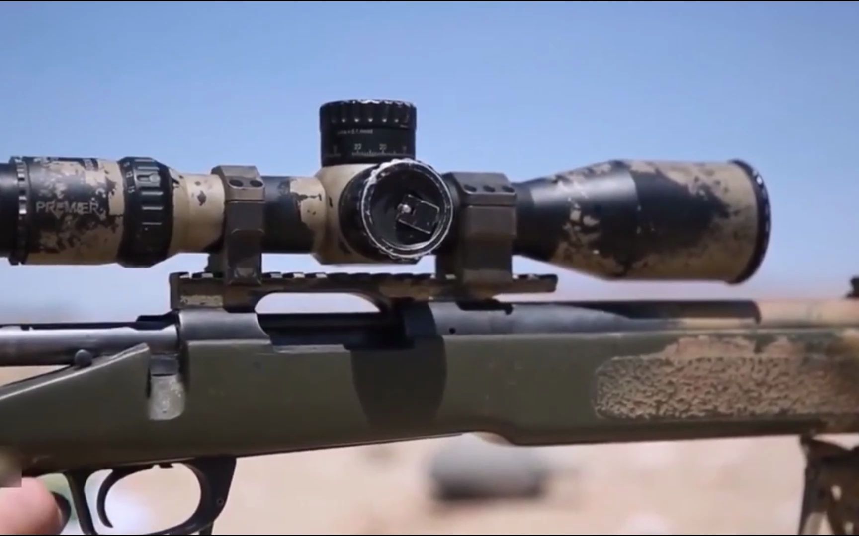 带消声器的狙击步枪m40a5射击训练,能静悄悄消灭敌人