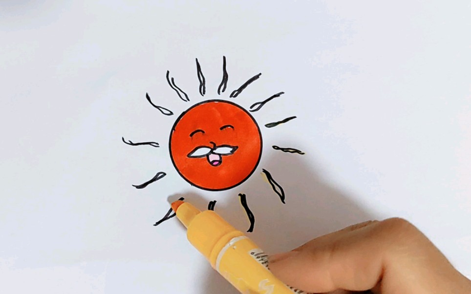 这样画太阳你喜欢吗?