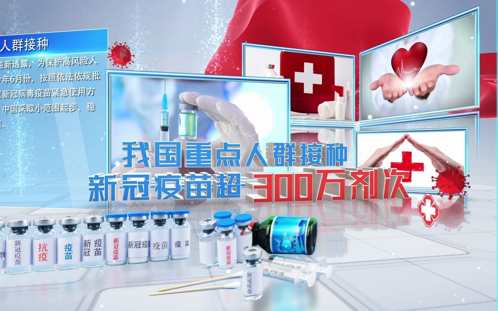 新奇艺,全民新冠疫苗三维数据ae模板985