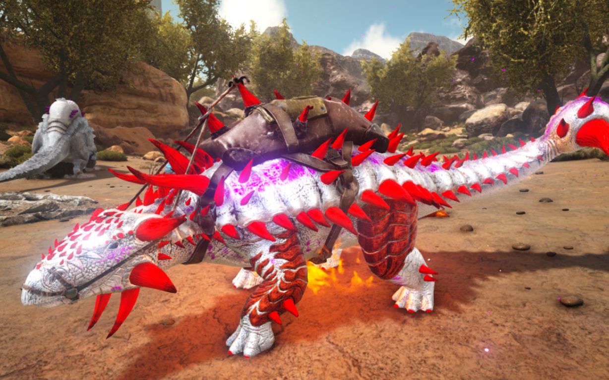 方舟生存进化永恒的焦土 04 活体熔炉会烧铁的甲龙