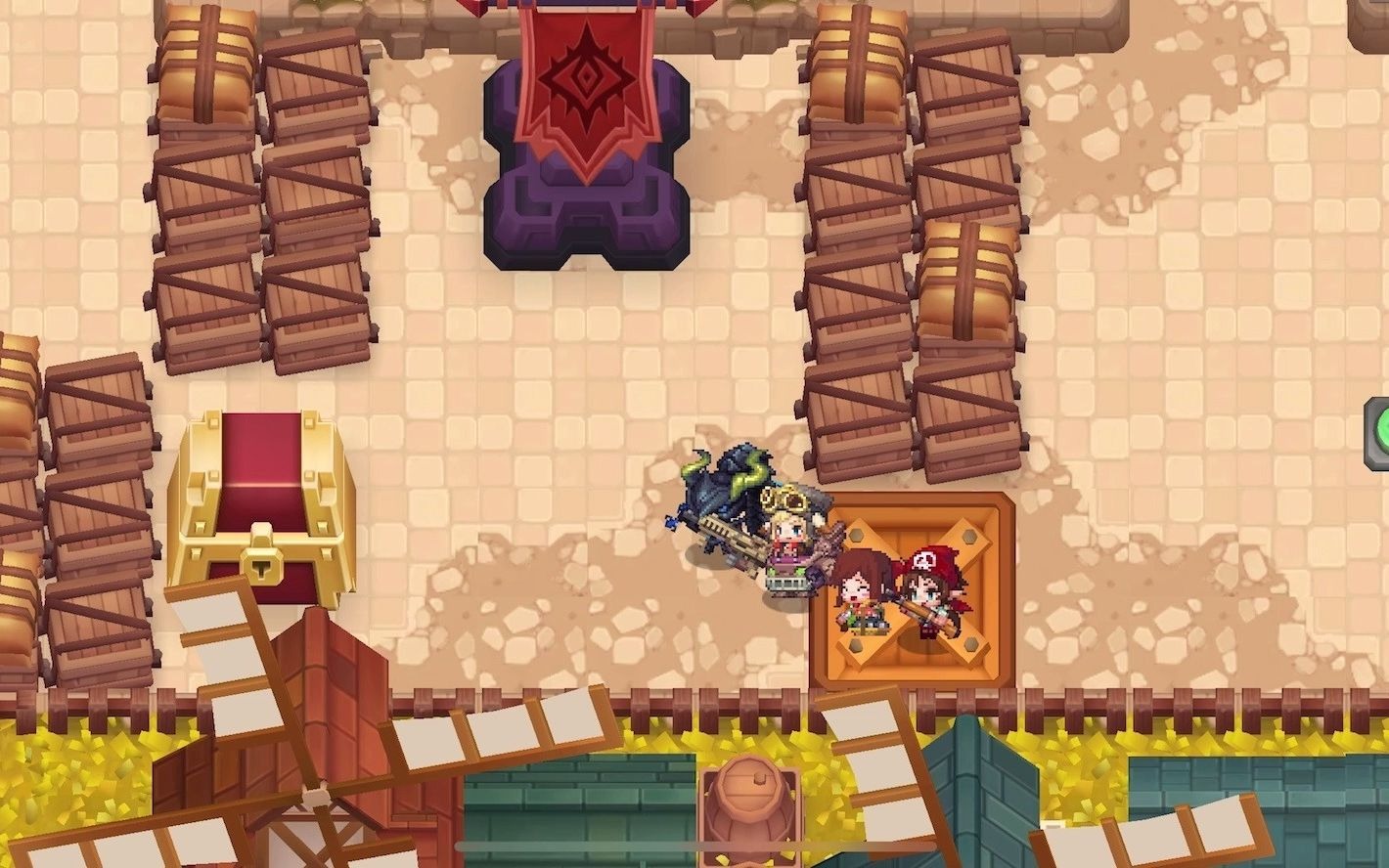 坎公骑冠剑世界2泰坦王国捉迷藏三剑客普通难度