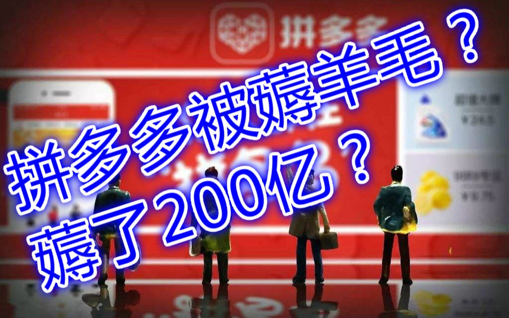 [图]拼多多被薅千万羊毛，这个新电商的未来在哪里？【独树一帜07】