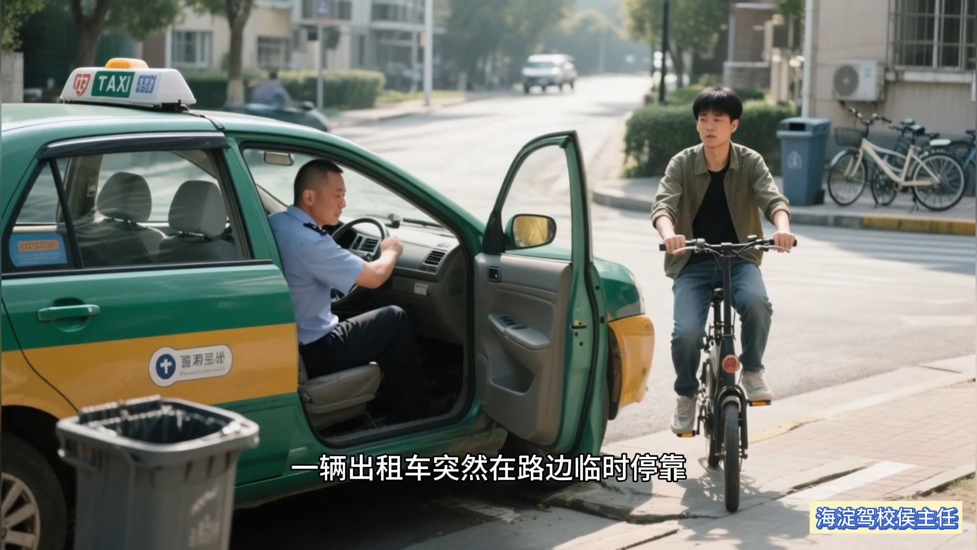 停车不靠边 = 开门酿杀机！