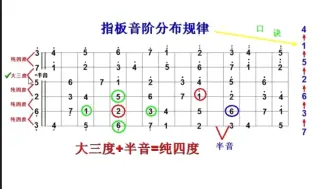 下载视频: 一分钟学会指板音阶定弦原理，拒绝死记硬背！