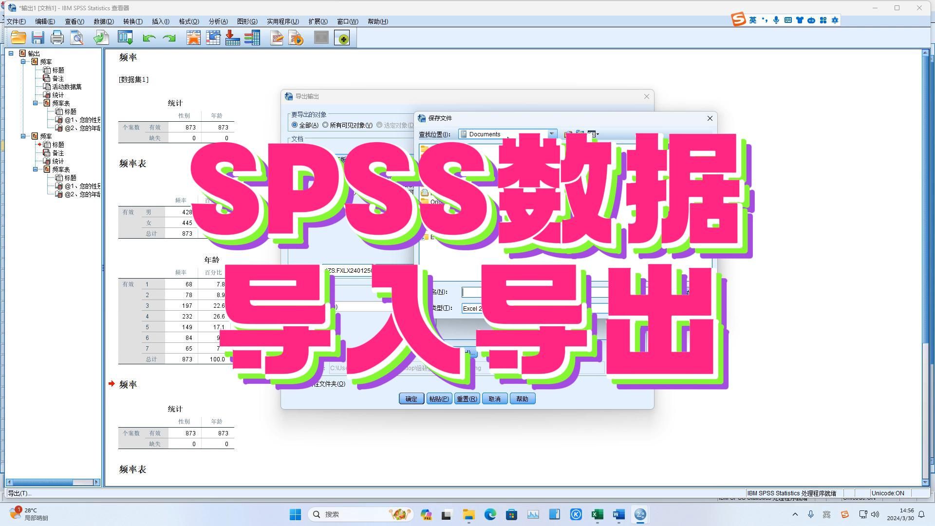 SPSS数据导入导出SPSS数据分析SPSS问卷分析哔哩哔哩bilibili