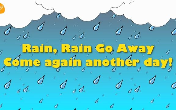 英文启蒙儿歌-rain,rain go away