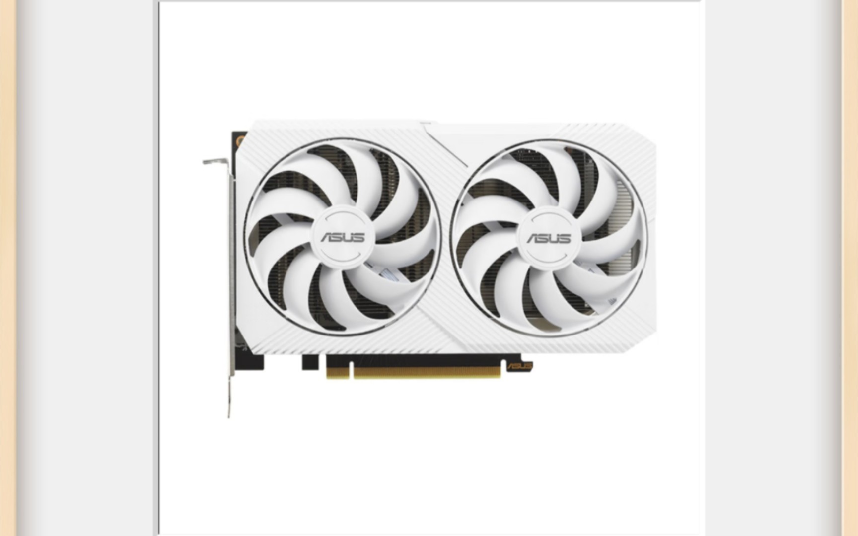 华硕白色版 rtx 3060 ti dual 显卡上市,外观重新设计