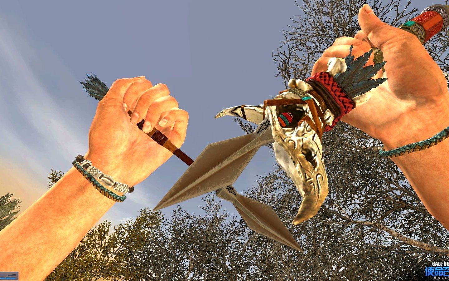 使命召唤ol惊了这么搞笑的武器印第安吹箭g37h青峰军火黑市武器展示