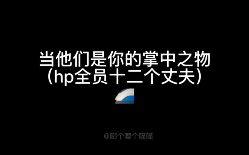 【hp乙女】当他们是你的掌中之物(全员)哔哩哔哩bilibili