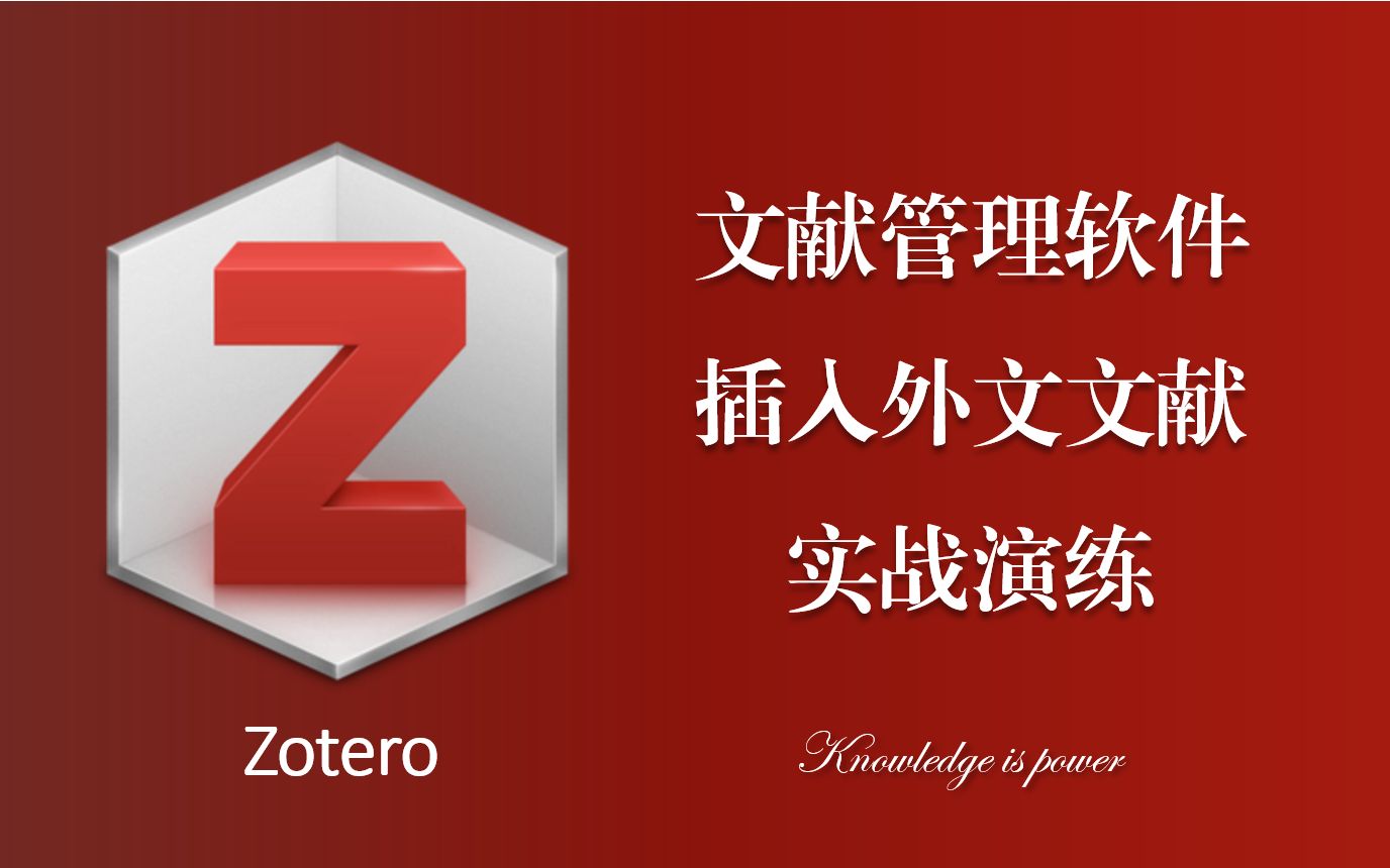 手把手教你Zotero插入外文文献哔哩哔哩bilibili