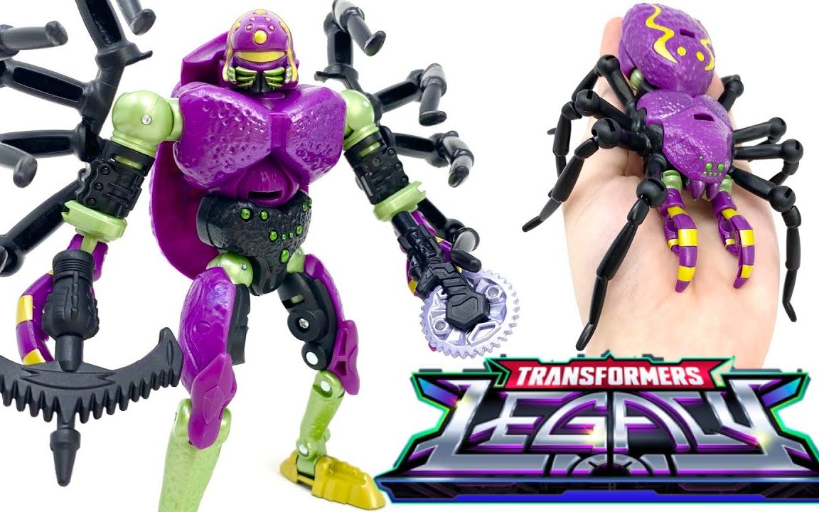 【变形金刚】传世系列 加强级D级 超能勇士狼蛛勇士~Transformers LEGACY Deluxe Class TARANTULAS哔哩哔哩bilibili