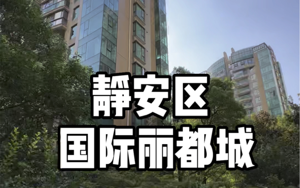 静安区人车分流小区 国际丽都城两房哔哩哔哩bilibili