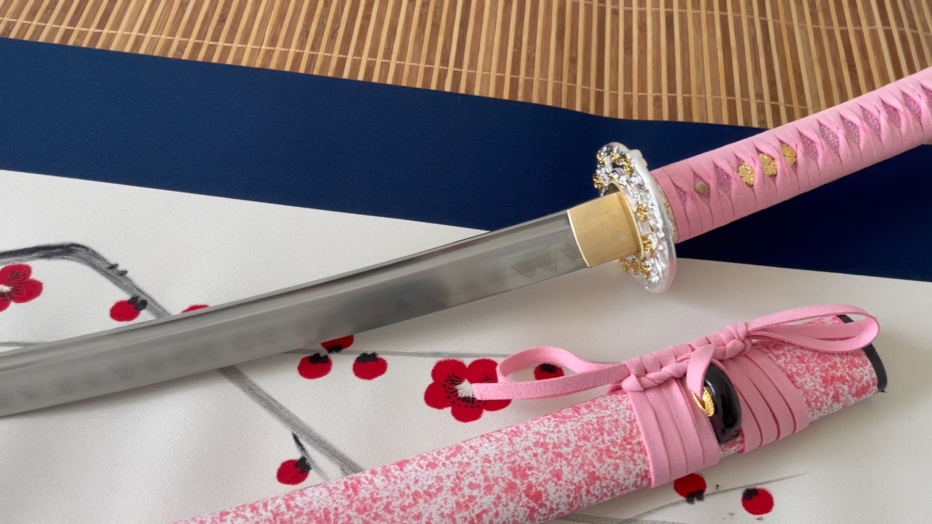 猛男款粉色武士刀胁差