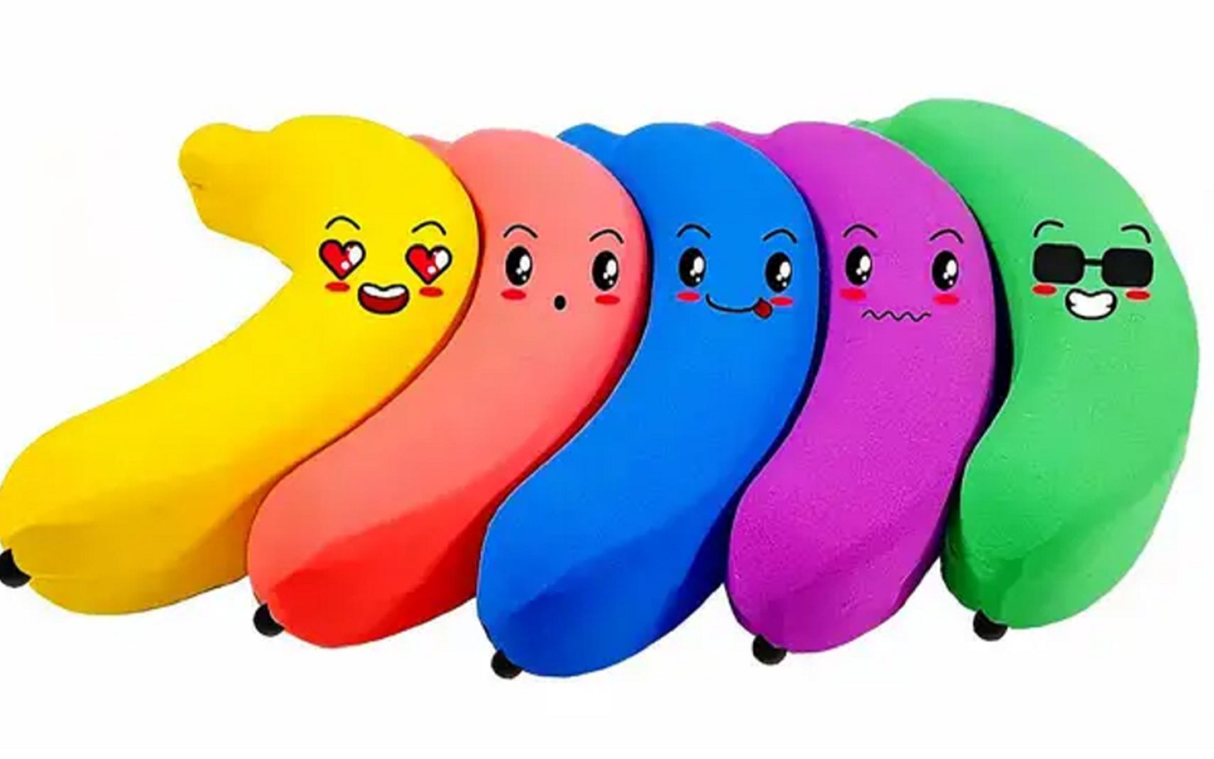 diy有趣的动感沙彩虹香蕉再这样切割真解压快来感受一下吧