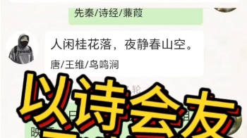 以诗会友 唐诗宋词飞花令 故人西辞黄鹤楼 烟花三月下扬州哔哩哔哩bilibili