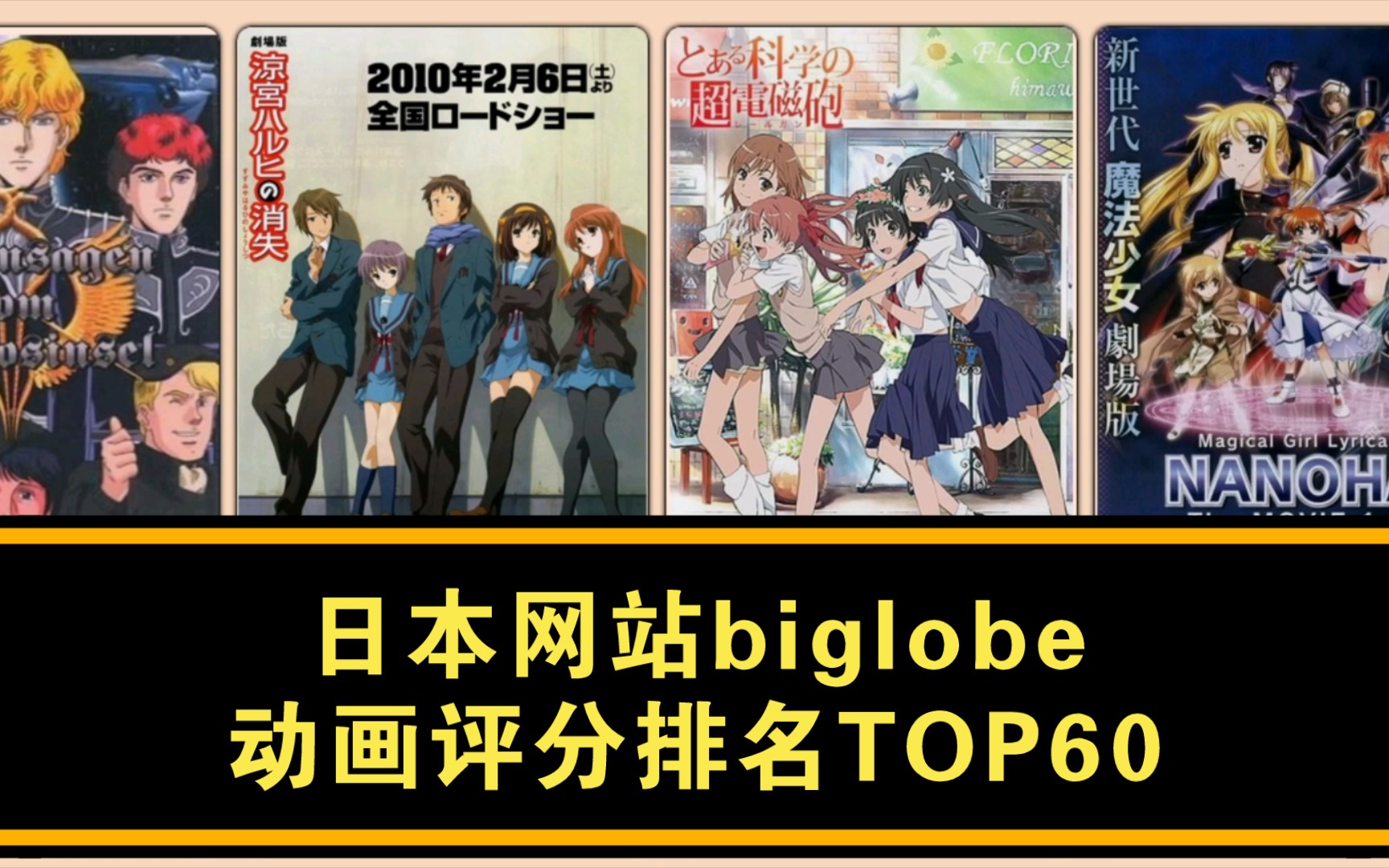 日本网站biglobe评分最高的60部动画盘点哔哩哔哩bilibili