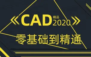 Download Video: CAD2020零基础课程，CAD入门到精通！