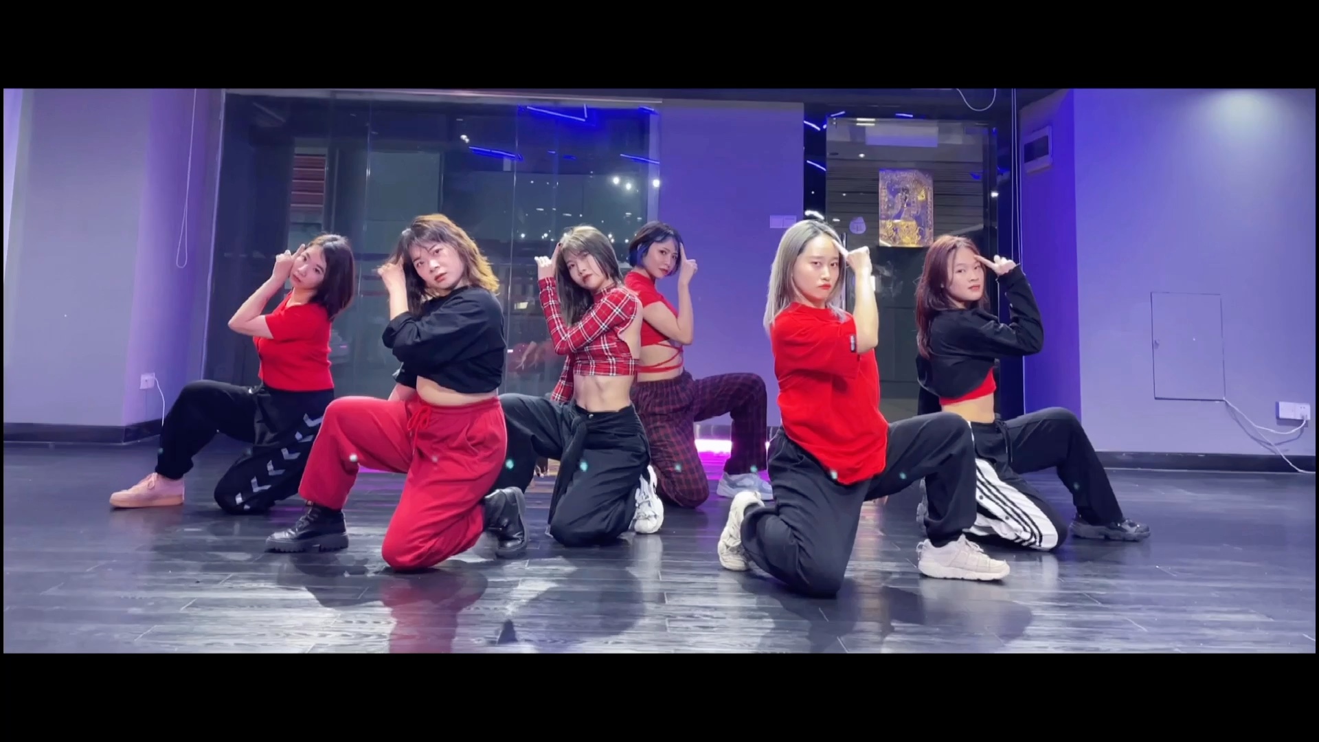 soloremix超帅小齐舞mooddok编舞五人组示范内含镜面分解妍子小姐