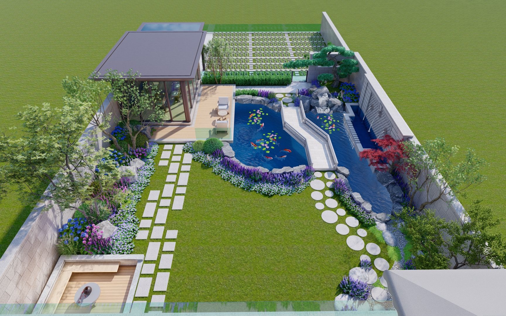 阶梯式花园设计