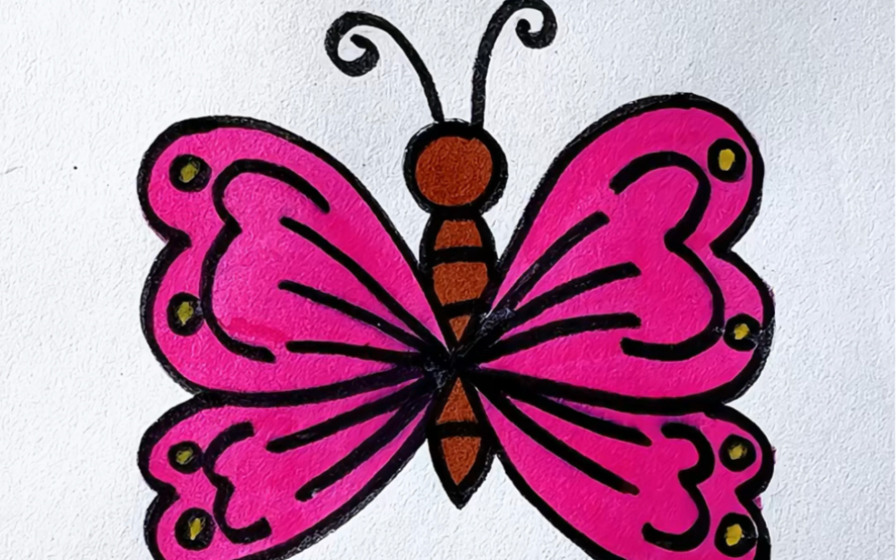画一只大蝴蝶 简笔画图片