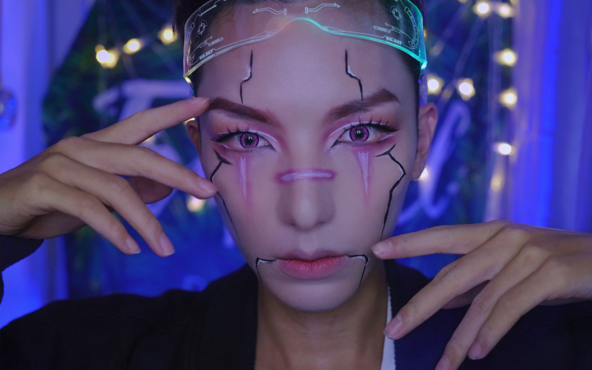 【星老板】赛博朋克风格妆容|爷爬回来了|有手就行妆容分享