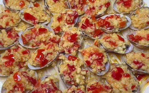 203_蒜蓉粉丝蒸花甲,厨房小白也能学会#美食教程