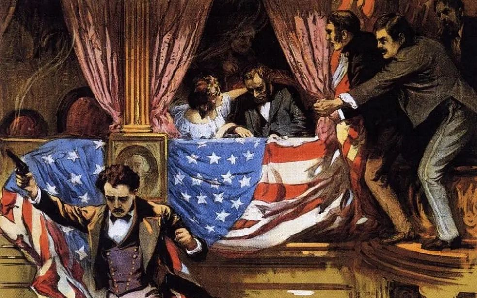 林肯遇刺事件图片