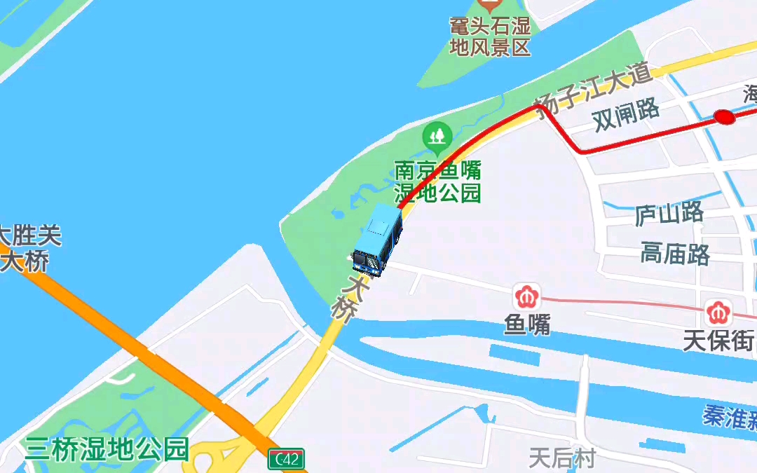 自制南京公交BRT23路线(明孝陵停车场~鱼嘴)哔哩哔哩bilibili