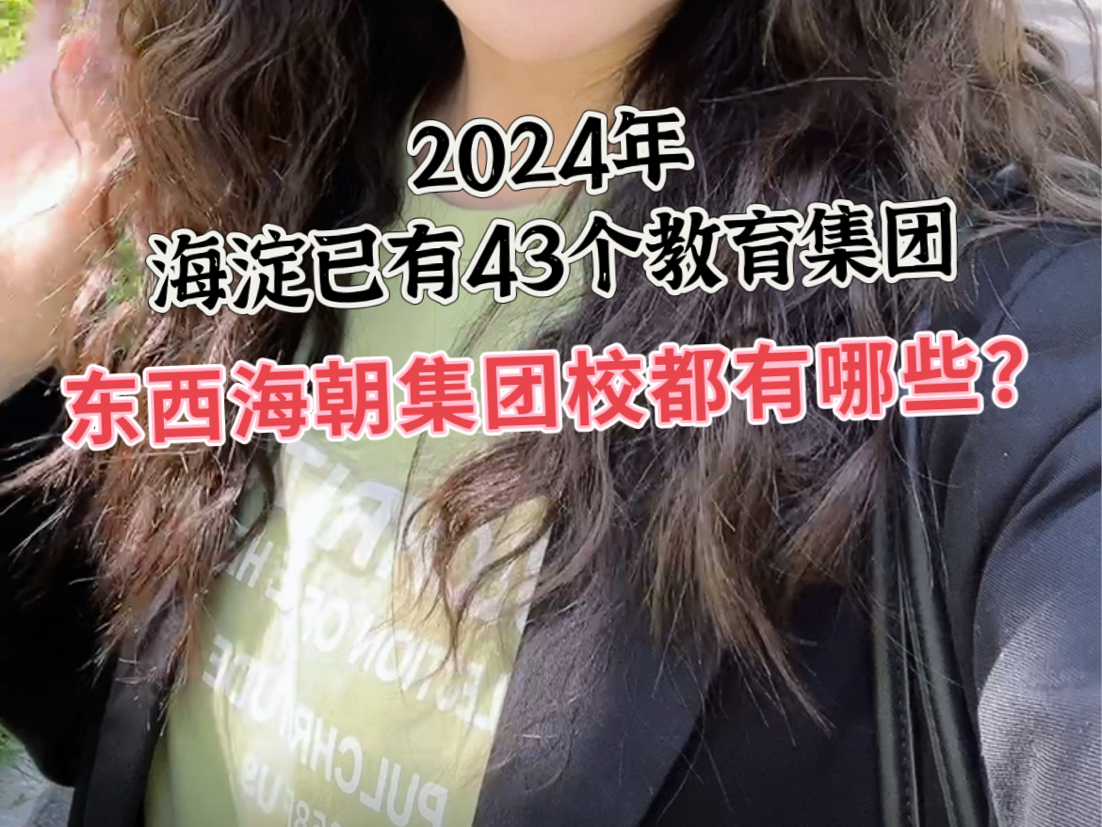 海淀2024年已有43个教育集团哔哩哔哩bilibili