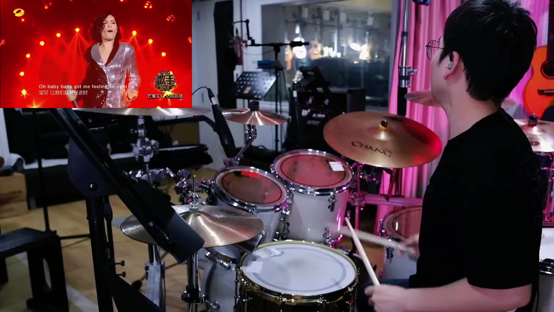 今晚730直播有人来吗架子鼓鼓手练鼓日常直播domino