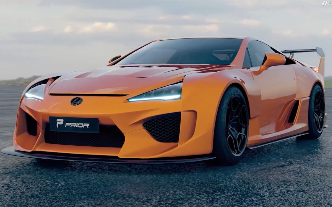 改装商prior design推出雷克萨斯lfa空力学宽体套件