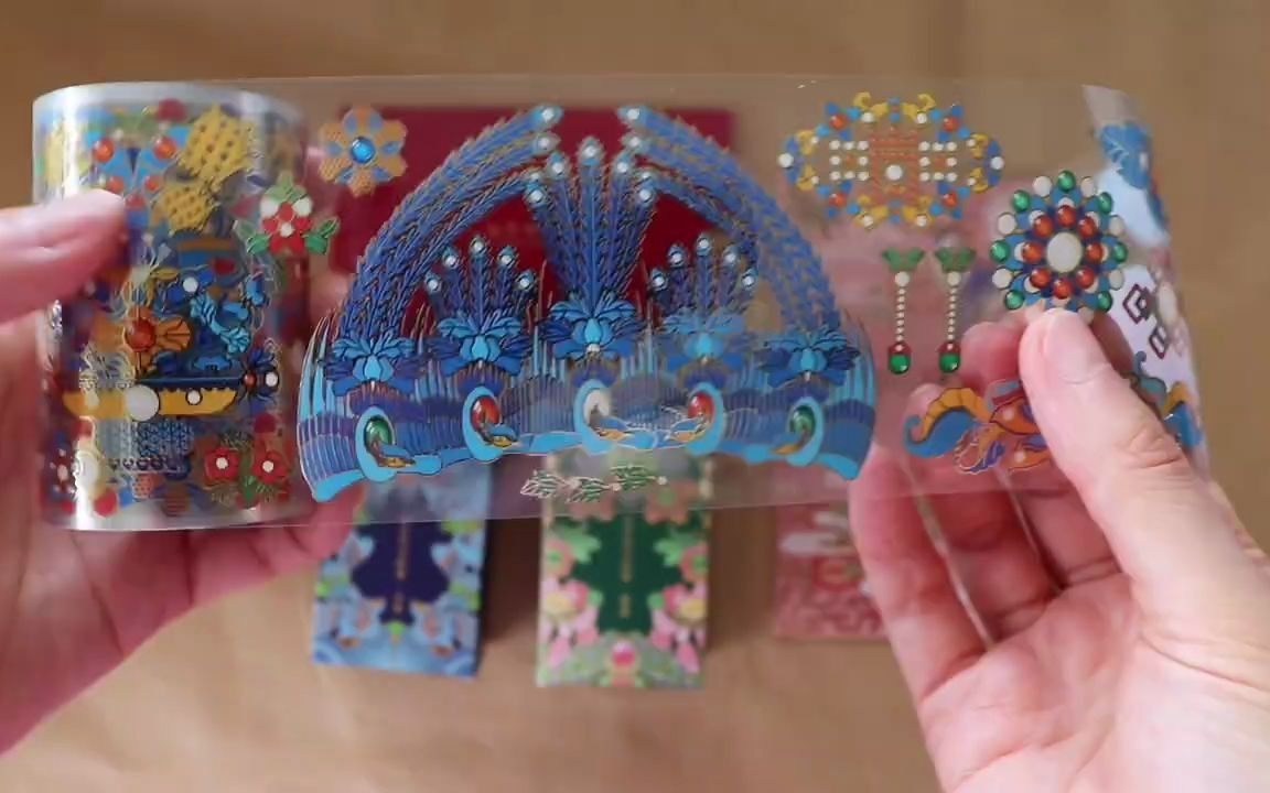 沉浸式拉图鉴|故宫点翠胶带