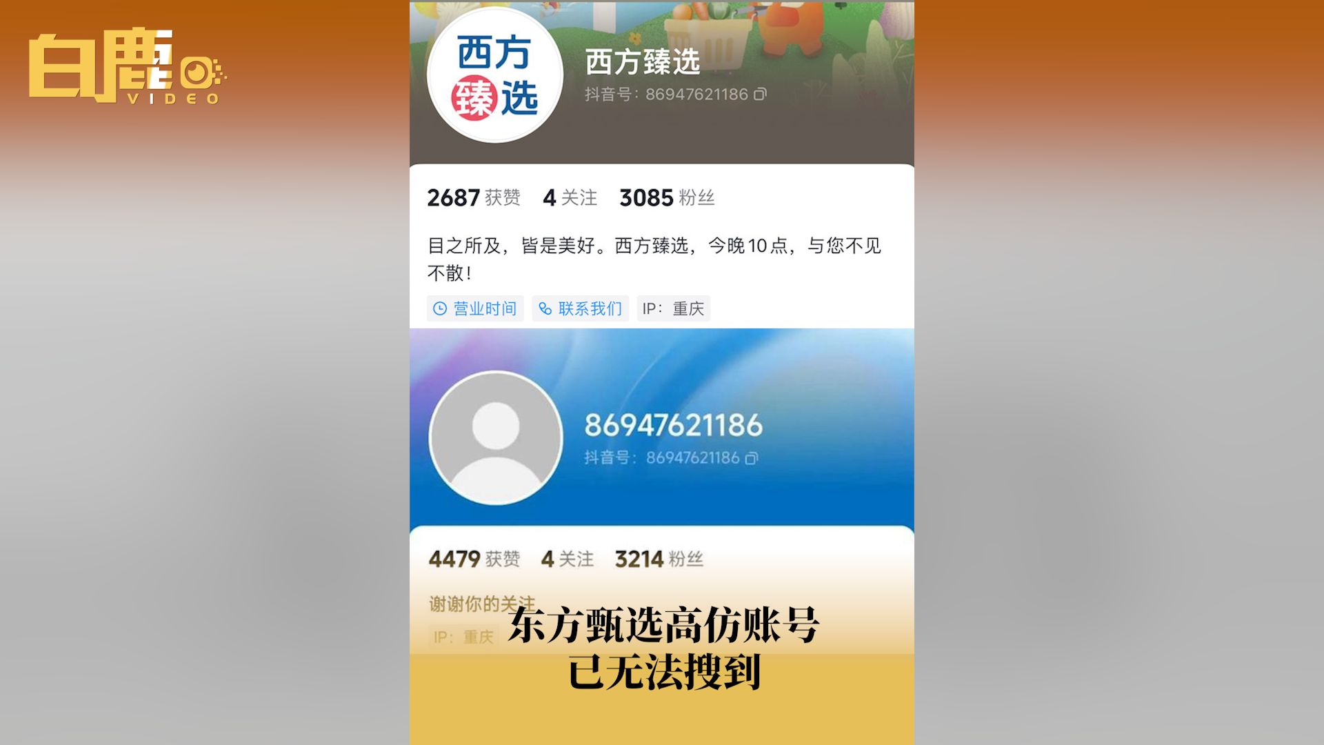 西方臻选账号已无法搜到,疑似被封哔哩哔哩bilibili