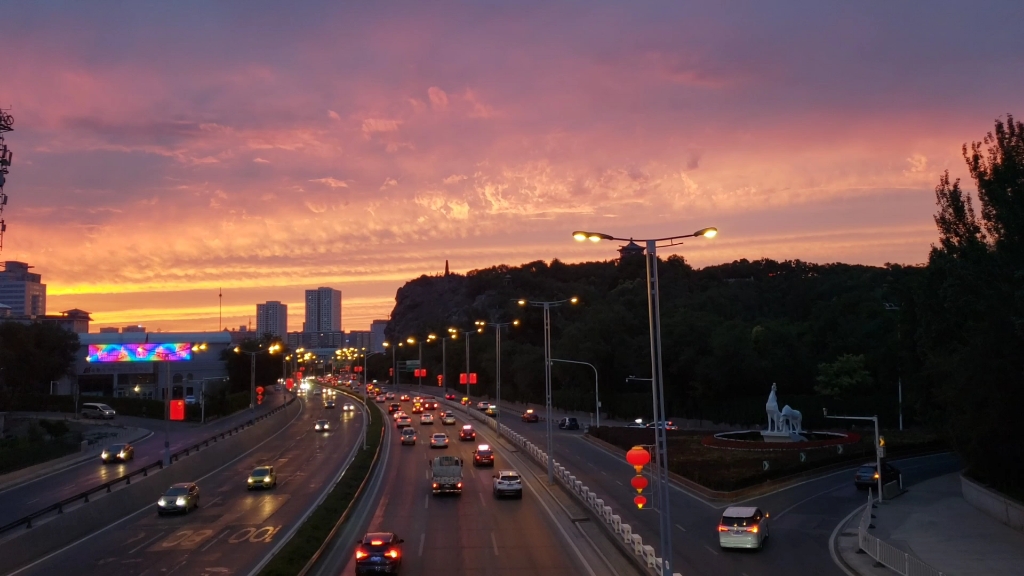 乌鲁木齐夕阳图片图片