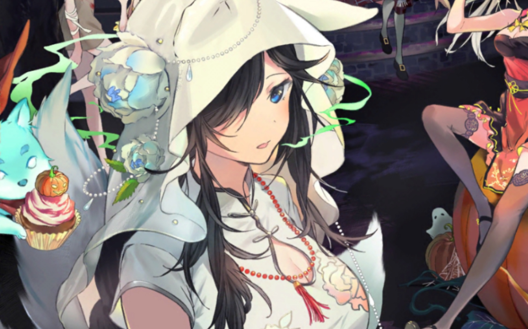 《少女前线》万圣节"蚀月记" 刘氏步枪 live2d皮肤 垂枝梦狐影 预览