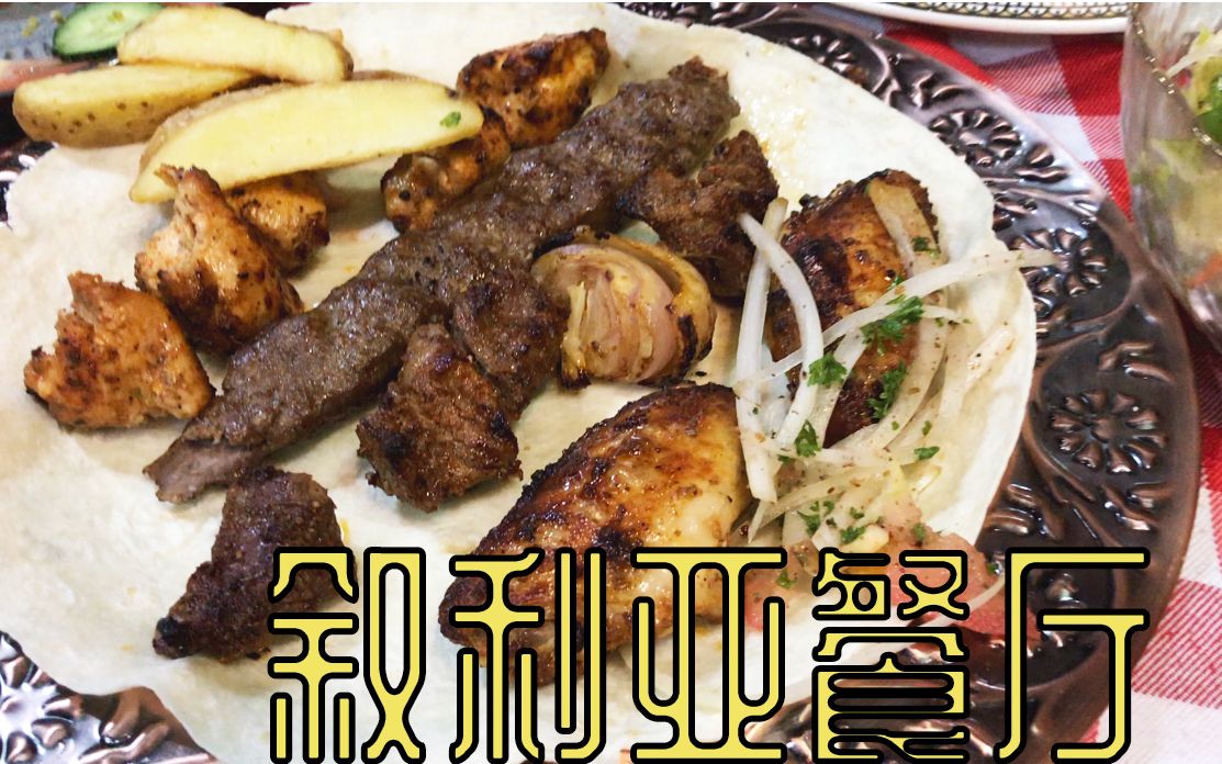 中东妹子亲自给我讲解叙利亚菜的吃法,这40000叙利亚磅花得值!