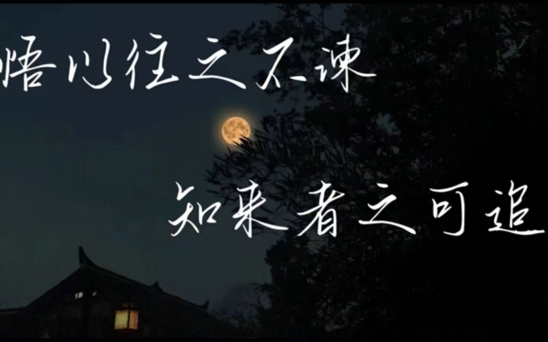 悟以往之不谏 知来者之可追