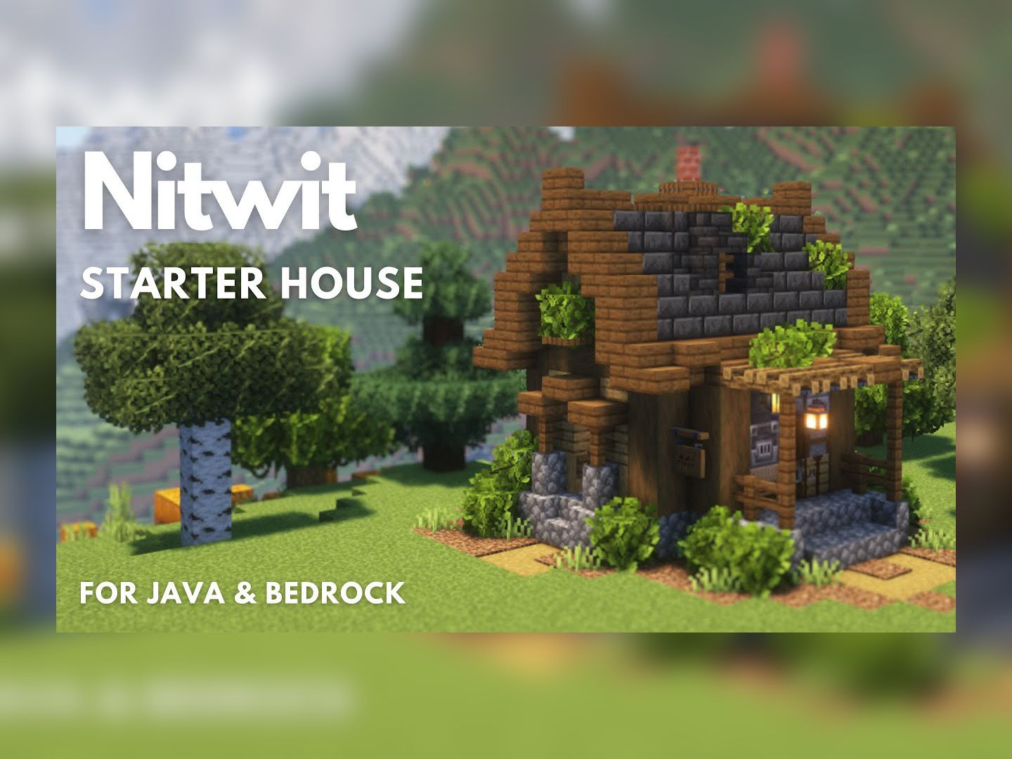 【minecraft建筑教程】农民隐居(java & bedrock)