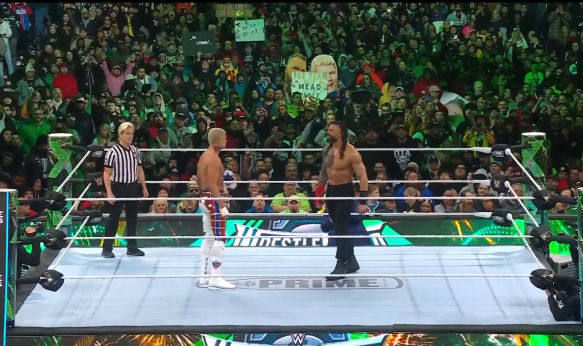 wwe摔跤狂热40第2日主战赛,科迪罗兹vs罗曼雷恩斯