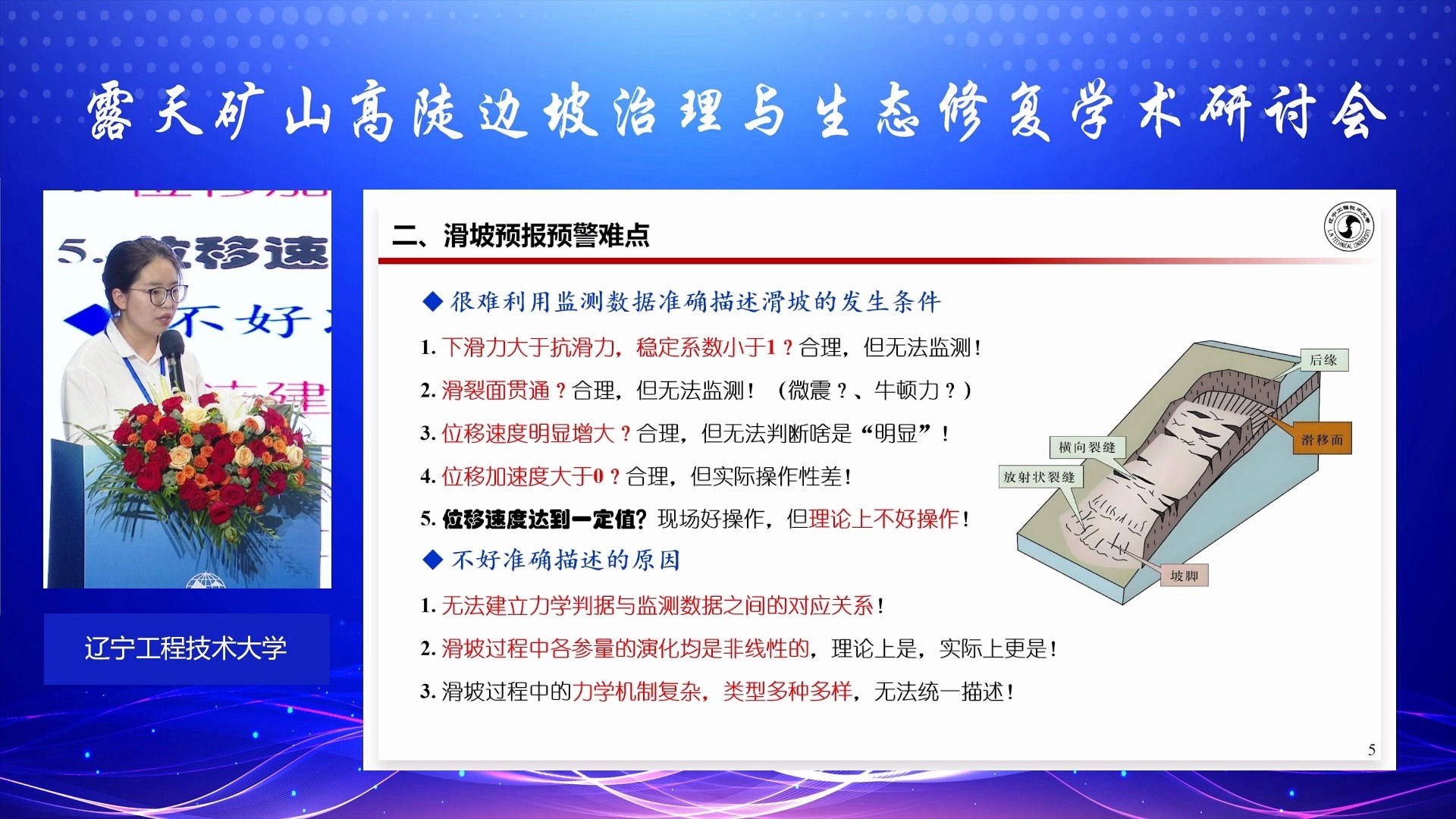 基于表面与深部位移相协同的露天矿滑坡分级预警方法研究与应用 王东 辽宁工程技术大学副校长 bandicam 20241112 01583674哔哩哔哩bilibili