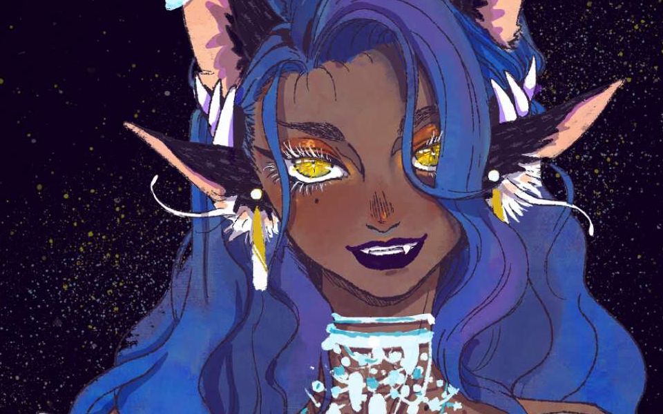 【procreate】摸鱼oc黑皮辣妹 阿努比斯之女