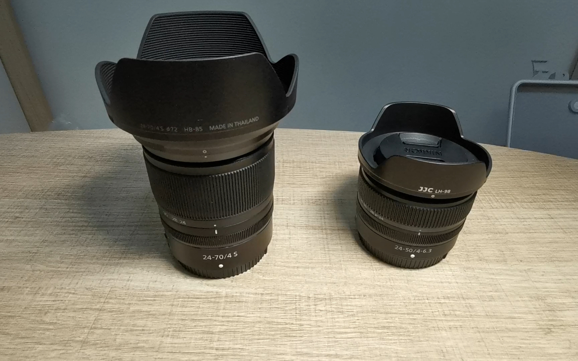 2470f4与2450镜头外观对比_哔哩哔哩_bilibili