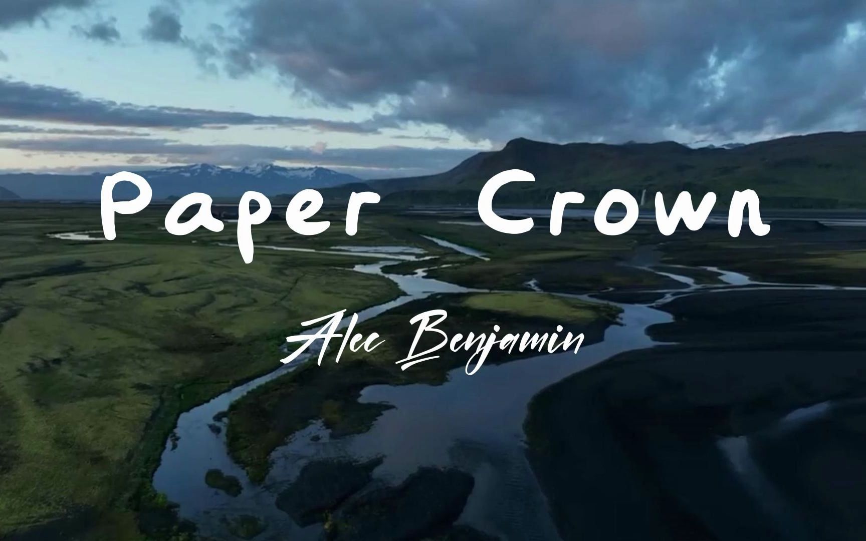 Alec Benjamin的神曲《Paper Crown》哔哩哔哩bilibili