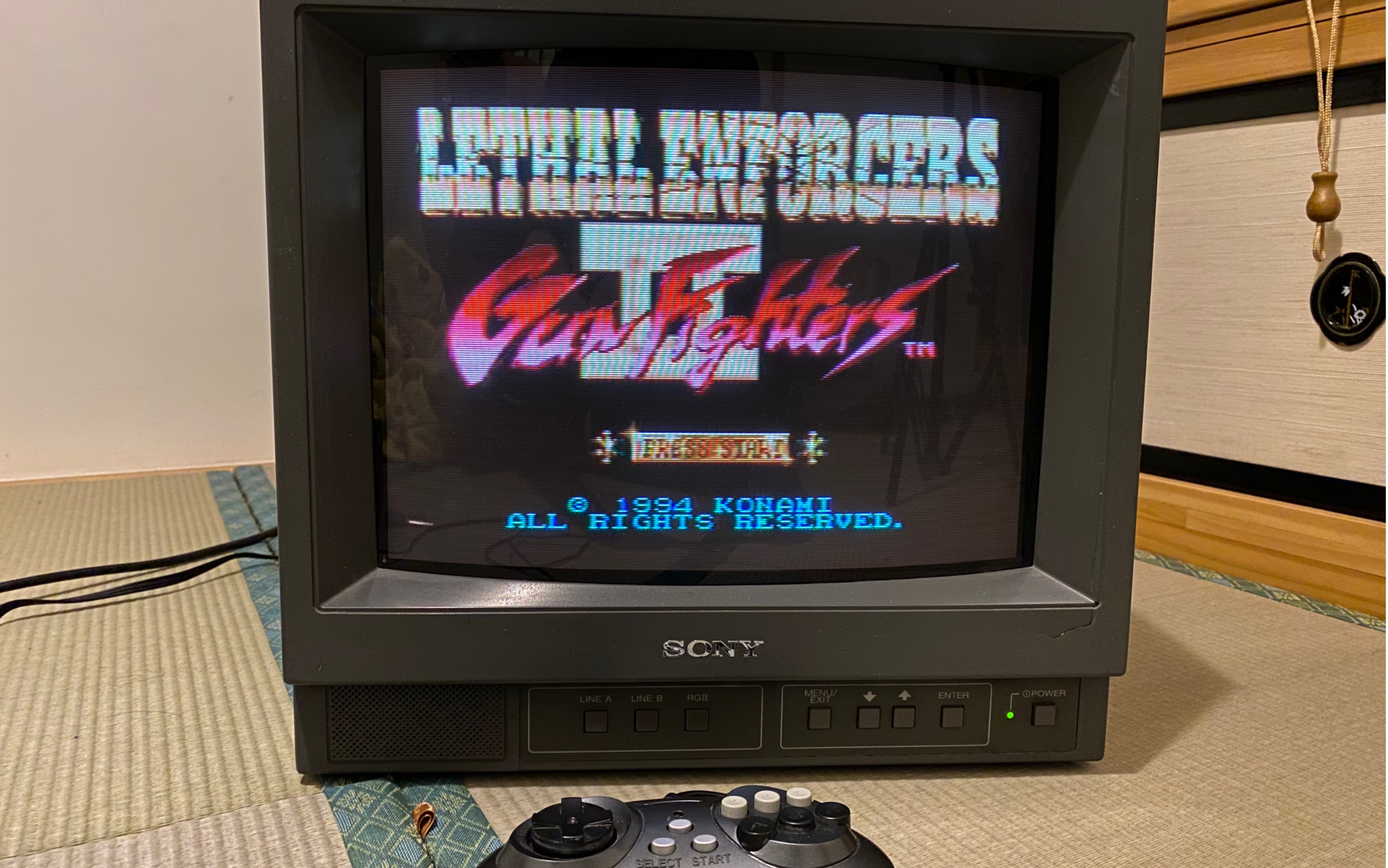 世嘉md经典光枪射击游戏 双枪2代 真人扫描游戏 爽快火爆音乐超棒