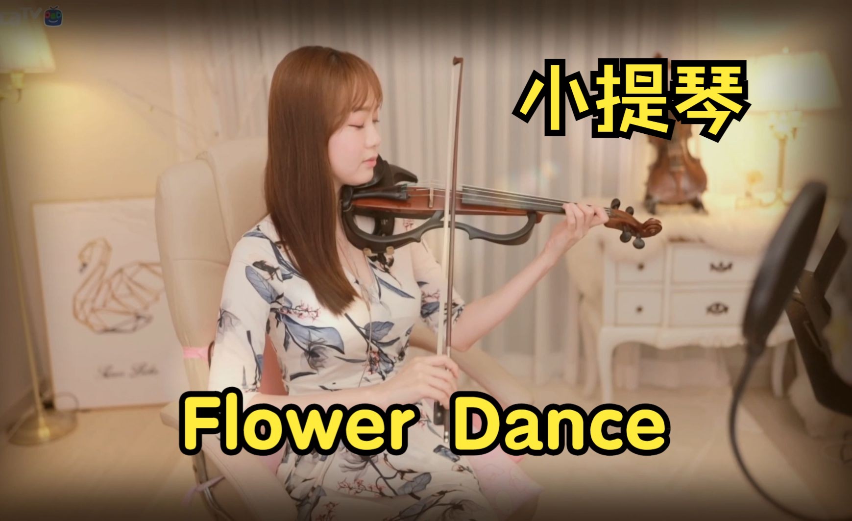 [图]【世英】《FlowerDance》韩国气质小姐姐 小提琴即兴现场演奏 米花裙 ~DJOkawari花之舞 日本爵士说唱 经典名曲 华丽动听