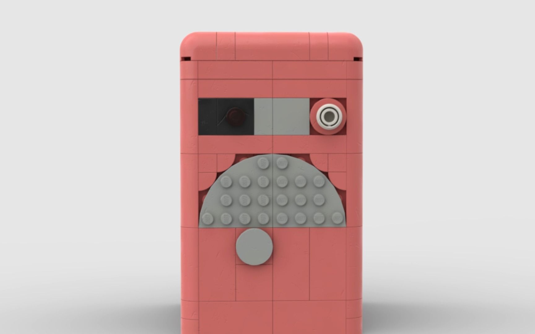 【乐高moc】谁不喜欢这台粉色大冰箱呢