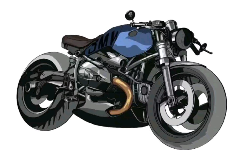 procreate手绘宝马拿铁